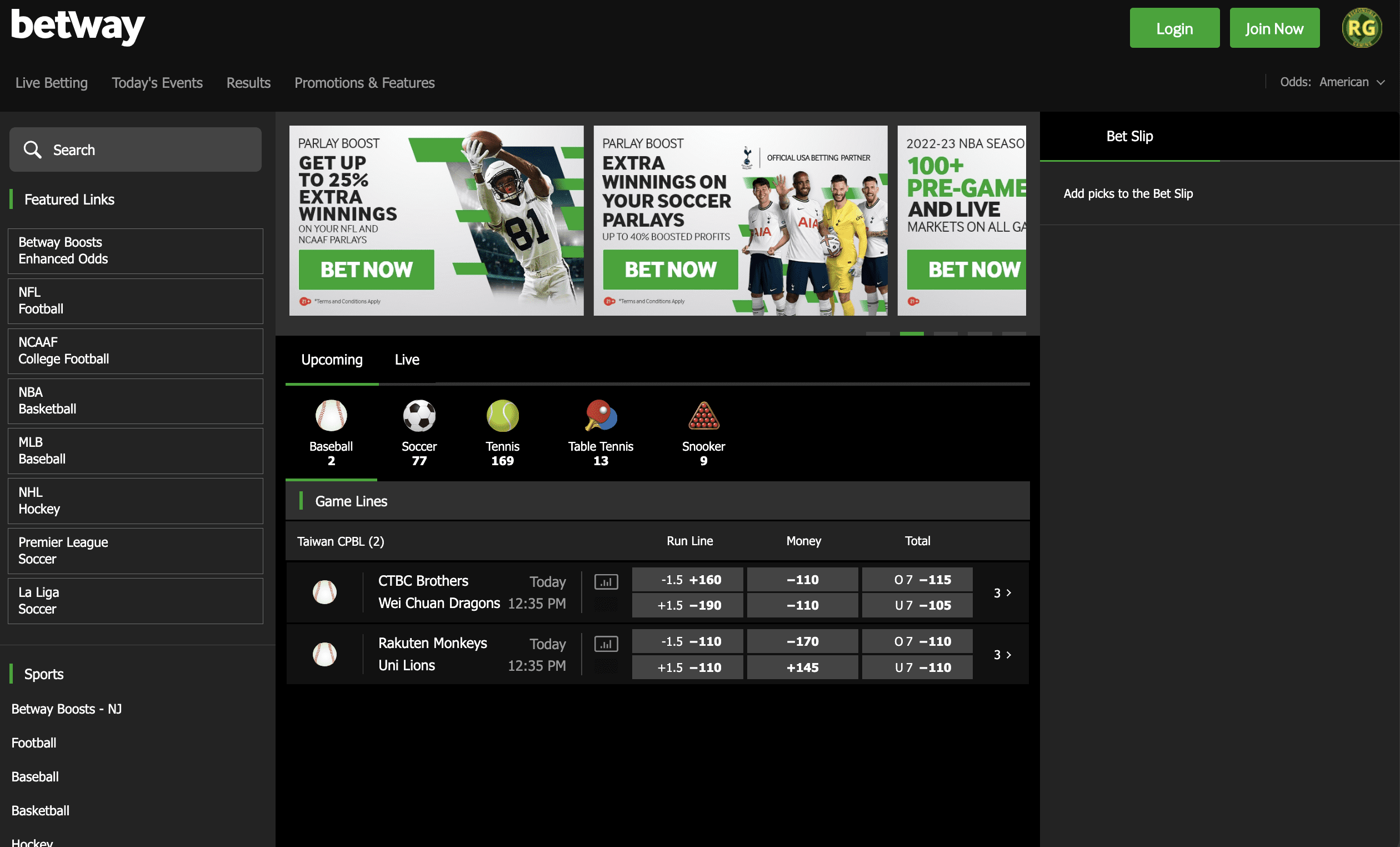 betway usa sportsbook